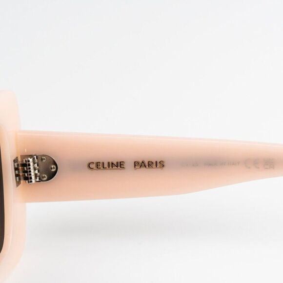 NEW Celine CL40236I 72A CELINE 3 DOTS Pink Grey Women Butterfly Sunglasses - Picture 11 of 14